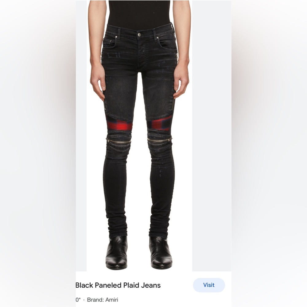 Amiri plaid jeans
